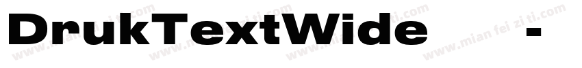 DrukTextWide 字体下载字体转换